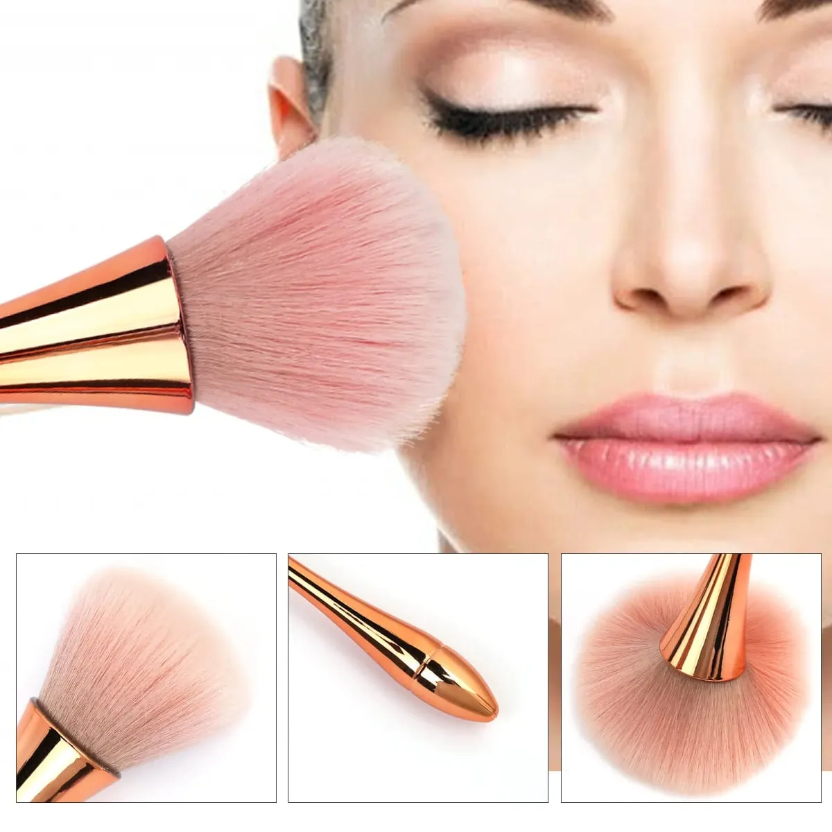 1Pc Fashionable Nail Art Dust Brush Perfect for DIY Nails Reusable Makeup Brushes Wholesale — image 2