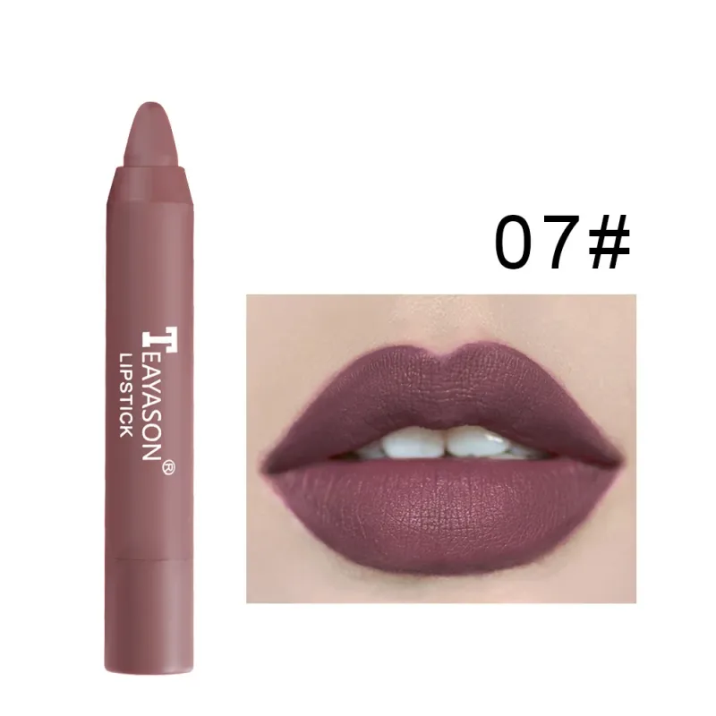 Matte Lipstick Easy Coloring Non-Stick Cup Long-Lasting Comfortable Wear Lip Makeup for Women