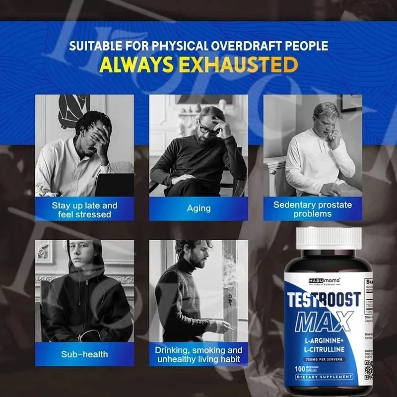 Men Enhancing Supplement L-Arginine L-Citrulline Complex Supports Physical Performance & Confidence Lasting Results — image 4
