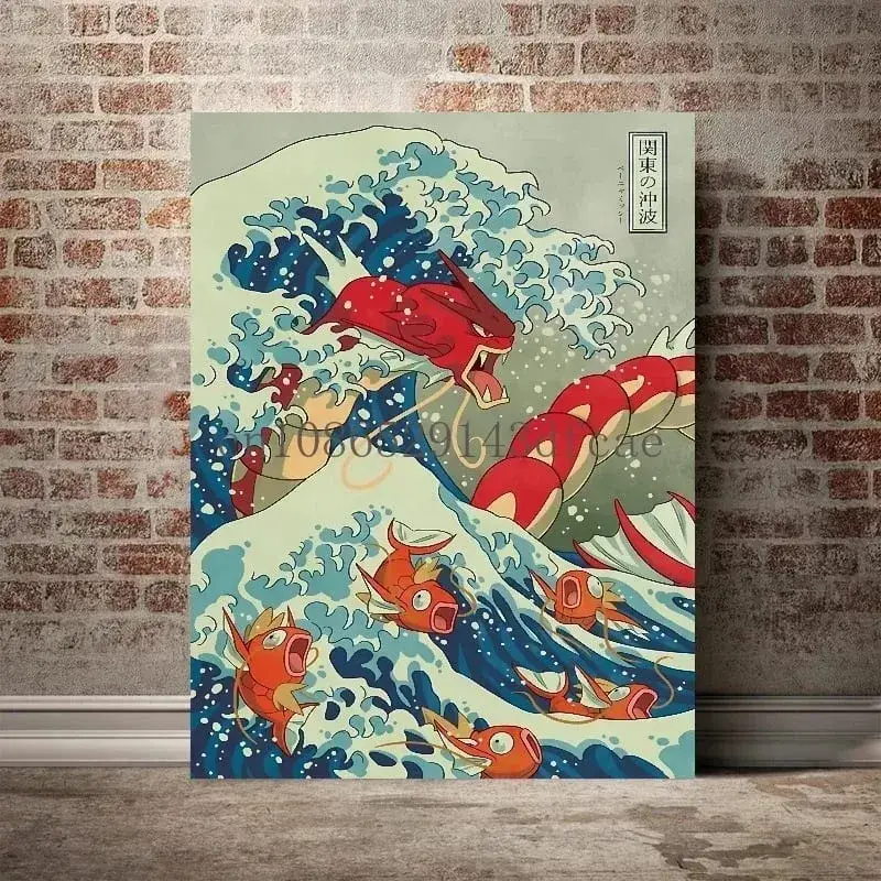 캔버스에 인쇄 포켓몬 Empoleon 벽 예술 홈 현대 거실 친구 선물 장식 그림 장식 미적 포스터 — image 8