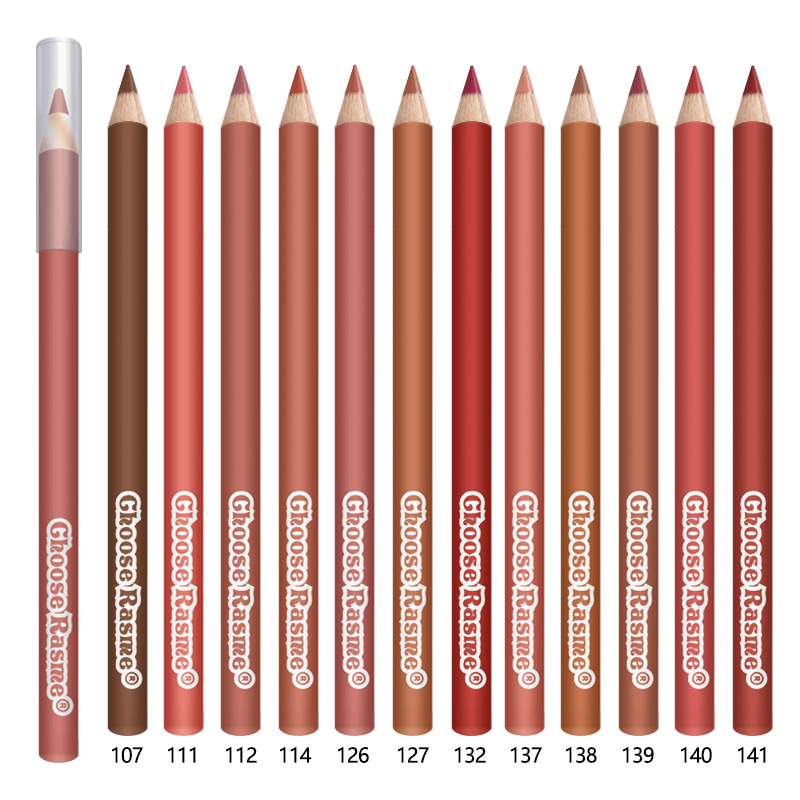 6pcs Lip Liner Pen 6 Colors Waterproof And Sweat-proof Not Easy To Fade Non-stick Cup Nude Lipstick Pencil Set Lasting Makeup