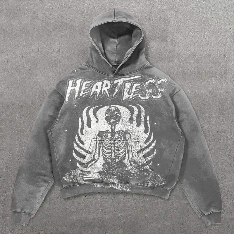 Harajuku Thickened letter print Oversized Hoodie Y2k Goth Hoodies Women Streetwear Tops Sweatshirt grunge Clothes Men Clothing — image 11
