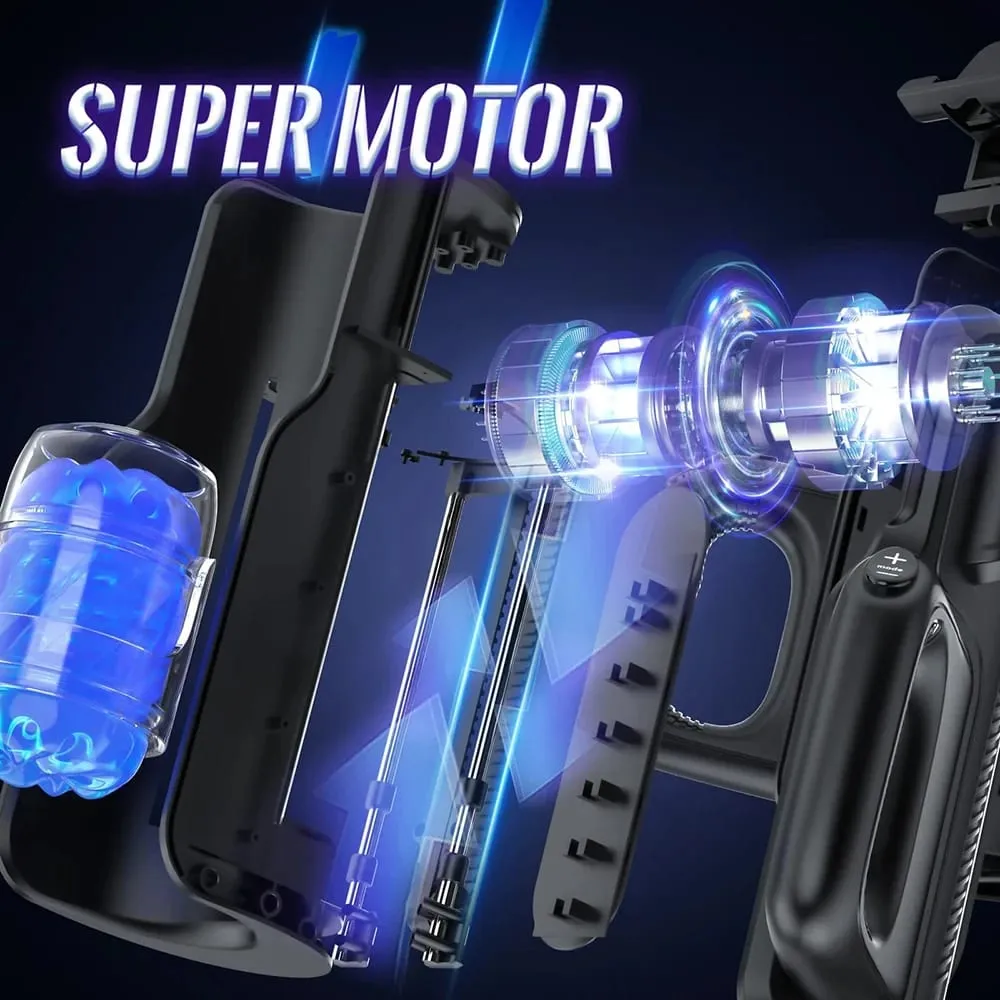 Dvojité rukojeti Leten King Sex Machine Elektrický tlakový masturbátor Orgasmus Hračky pro dospělé 2 Hlasový stimulátor penisu s měkkým rukávem — image 6