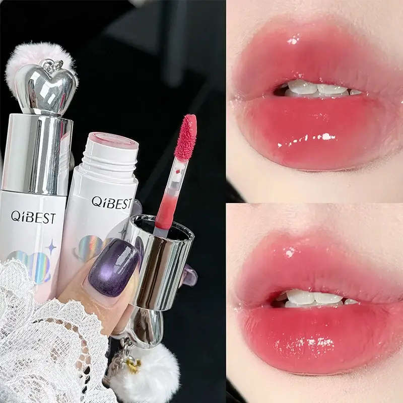 Liquid Lip Gloss Lipstick Glossy Finish High-Shine Lasting Moisturize Non-Stick Glassy Lip Glaze Makeup Lip Stain Pigment — image 2