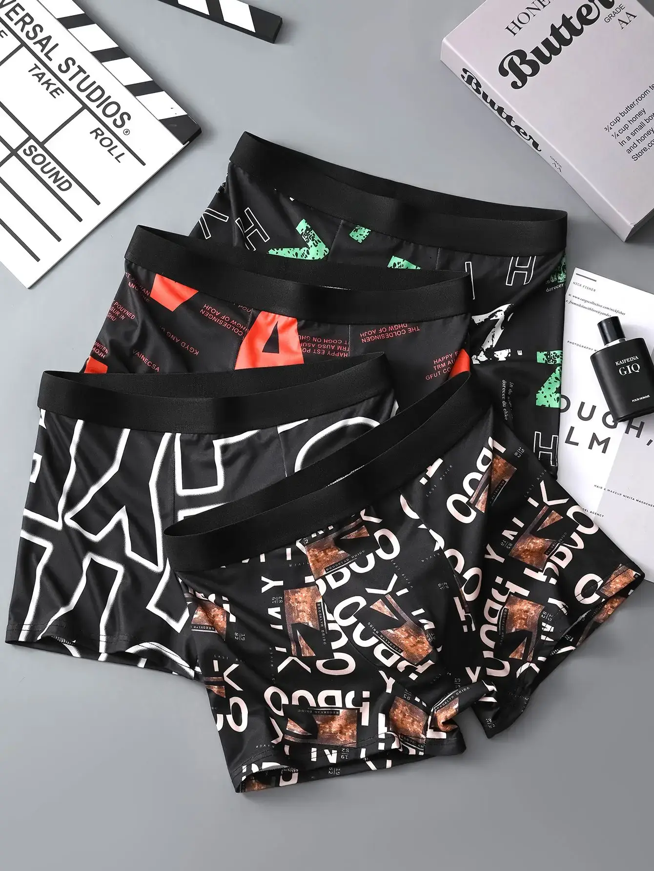 4PCS Men's Underwear soft comfortable breathable skin-friendly high-quality underwear trendy simple sports casual boxer briefs — image 12