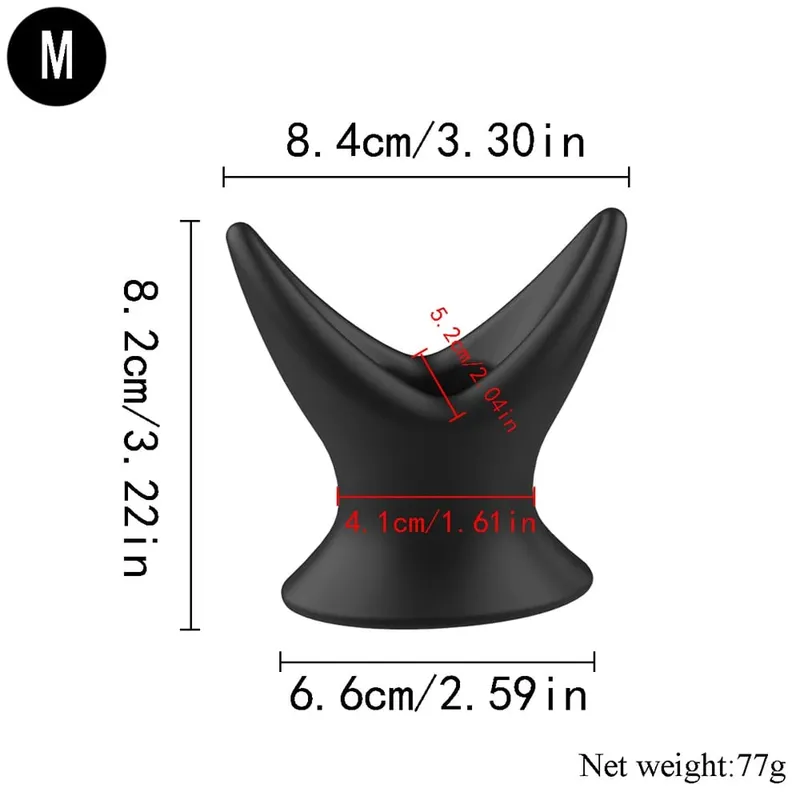Silicone Anal Butt Plug Trainer Hollow Tunnel Anal Dilator Men Gay Vaginal Speculum Adult Sex Toys for Beginner Woman Female — image 9