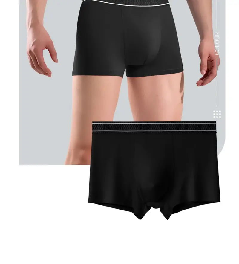Mens Modal Boxer Shorts Seamless Seperation Bullet Pouch Soft Panties Large Size Breathable Underpants Comfortable Underwear — image 6