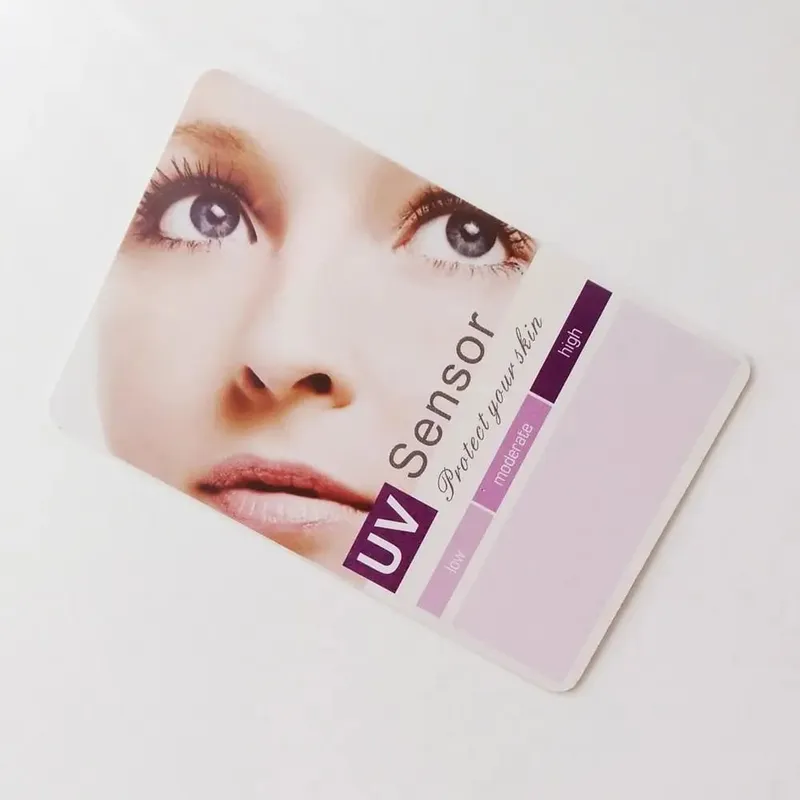 Easy to Use UV Test Card Portable Measurement Analysis Tools UVB Test Card Reusable Easy to Read UV Sensor Card