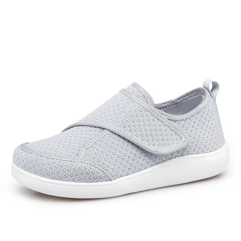 Zapatos abiertos para personas mayores, zapatos para diabéticos ajustables, grasa del pie hinchado, juanete ancho Hallux Valgus, ortopedia, eversión del pulgar, hombres y mujeres — image 9