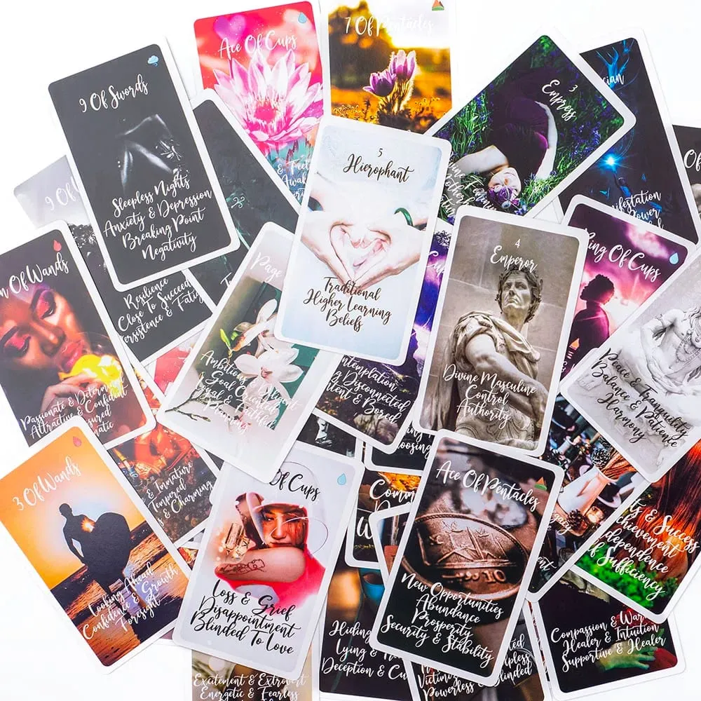 New Arrival 78Cards Twin Flame Awakened Path Tarot Deck Card 10.3x6cm For Family Party Fortune Telling Divination Game — image 6