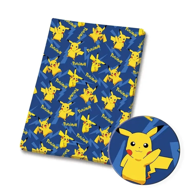 Pokemon Kartun Fabric140*50Cm Buatan Tangan Jahit Patchwork Quilting Gaun Bayi Rumah Lembar Dicetak Kain Kain Jahit Anak-anak — image 10