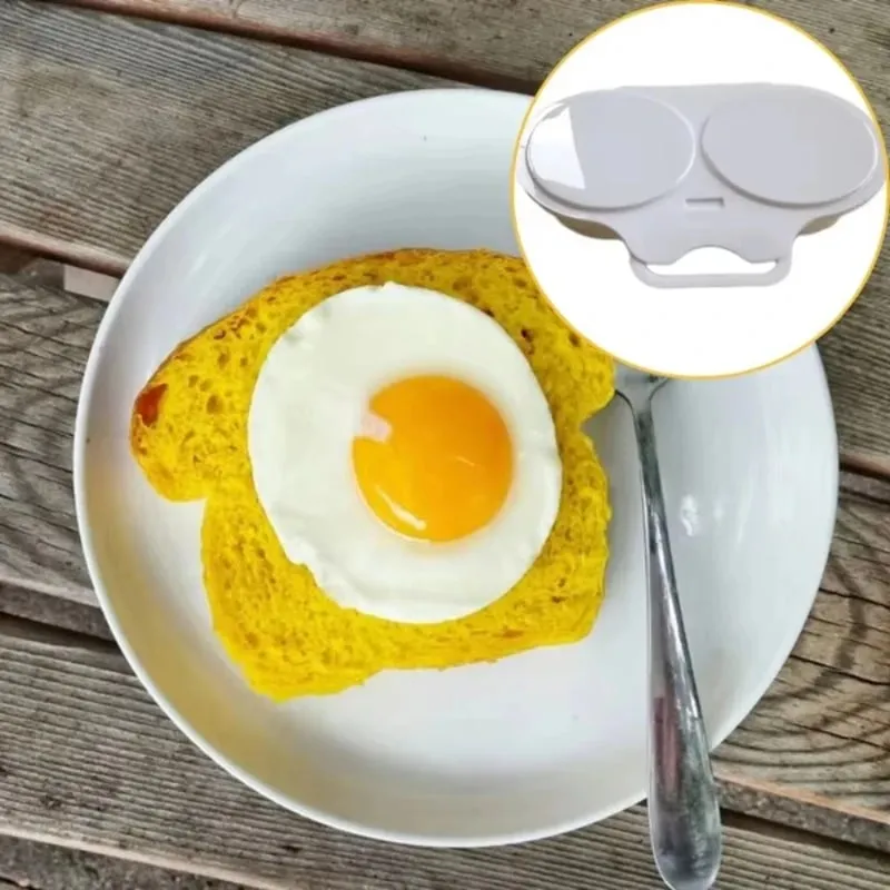 Cuiseur à œufs en plastique de qualité alimentaire, micro-ondes, moule de cuisine, facile à nettoyer, cuiseur à vapeur, boîte à œufs Portable résistante à la chaleur — image 4