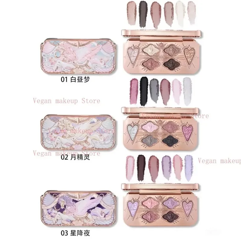 Flower Knows Knight Unicorn Complete Makeup Collection Shimmer Eyeshadow Silk Satin Blush Glazed Lipstick Face Beauty Gift Set — image 7