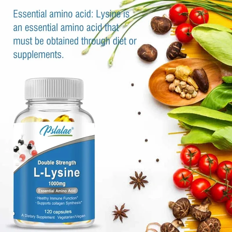 L-Lysine Supplement 1000 mg 120 Capsules Amino Acid Capsules — image 5