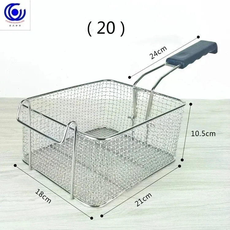 Stainless Steel Fryer Screen French Fries Frame Square Filter Net Encrypt Colander Shaped Frying Basket Fryers Meshed — image 29