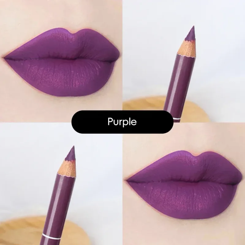 Waterproof Lip Liner Matte Nuede Red Long Lasting Makeup Pens Non-stick Cup Lipstick Women Party Makeup Lip Cosmetics — image 14