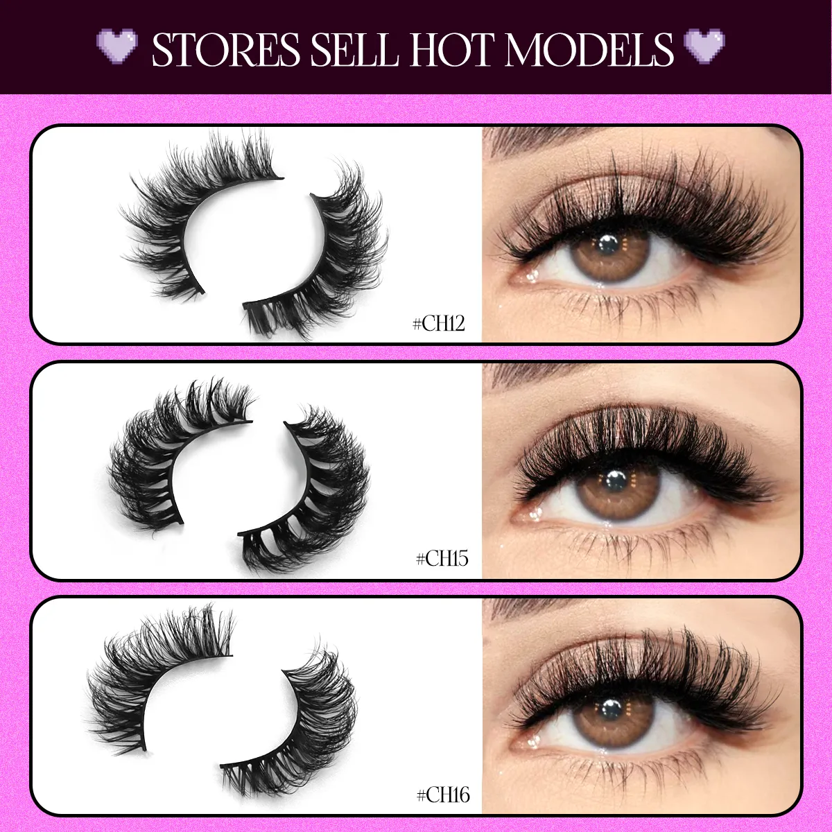 Cat Eye Lashes Look Natural Soft Faux Mink Eyelashes Long Winged End Eye Elongated Eye Tail Eyelashes Extension Makeup — image 3