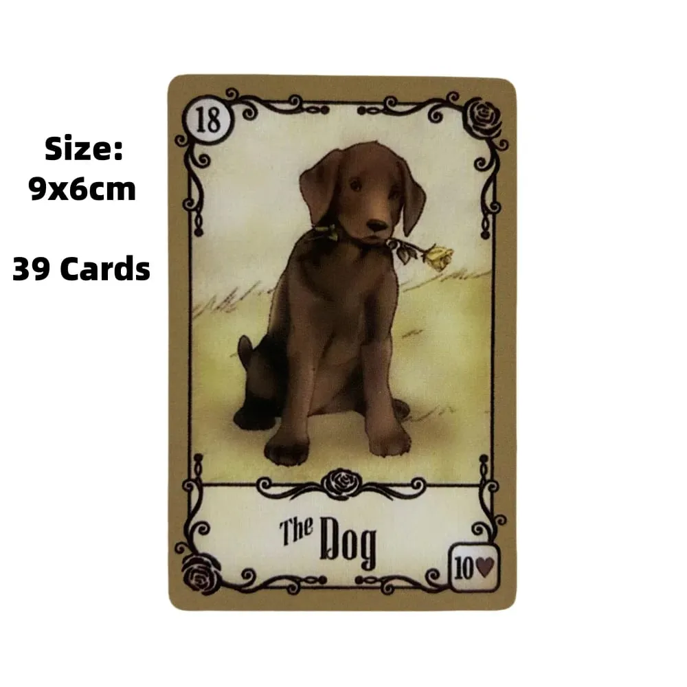 Under The Roses Lenormand Cards A 39 Oracle Cards Tarot English Divination Edition Deck Borad Games — image 2