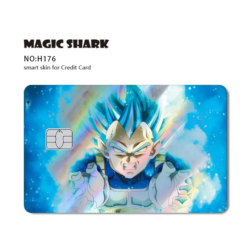Magic Shark Goku Vegeta Cool Shinny Holographic Laser Credit Debit Card Sticker Film Front Skin Cover — image 17