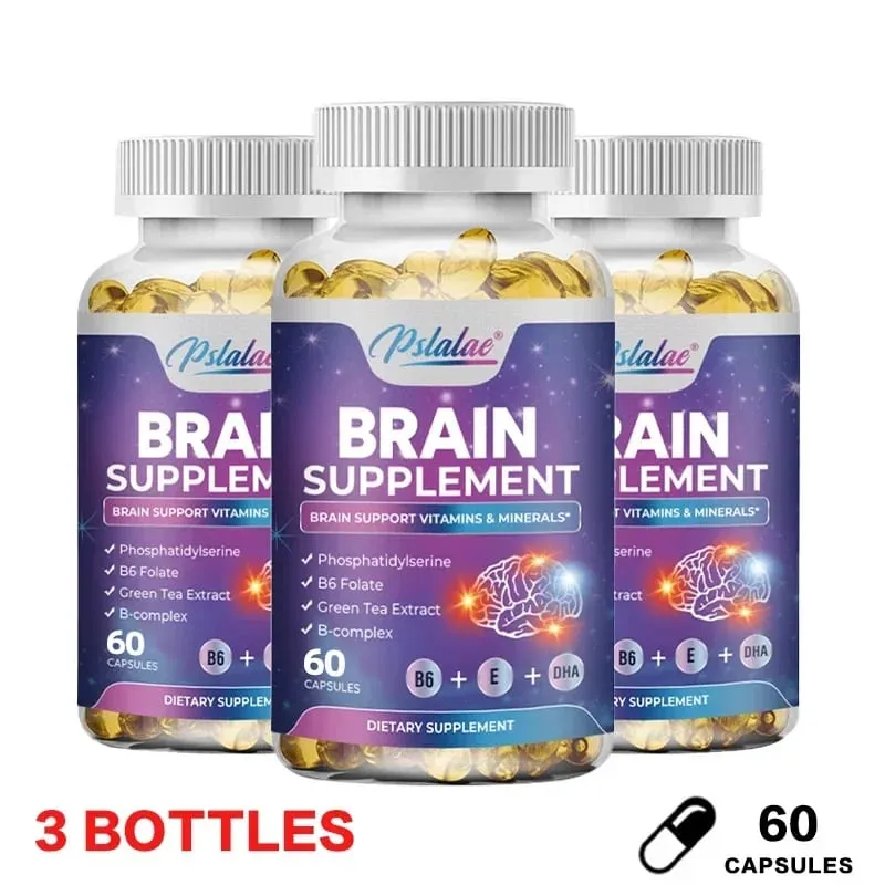 Brain Supplement - Supports Brain Health Cognitive Function Improves Mental Clarity and Boosts Memory and Concentration Vegan