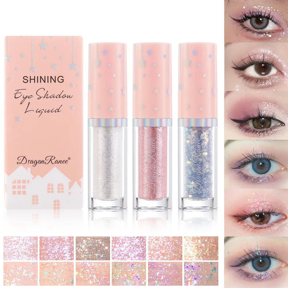 Blue Sequins Liquid Eyeshdaow Glitter Gel Shiny Metallic Eyeliner Pen Diamond Shimmer Waterproof Eye Beauty Party Makeup Tool — image 2