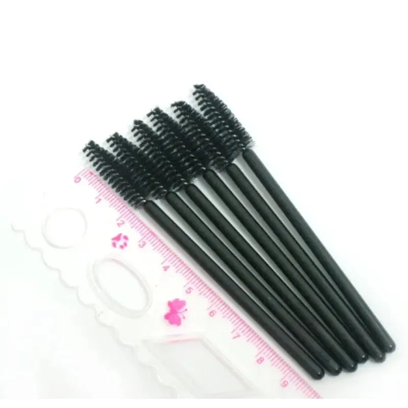 50 Pcs/pack Disposable Eyelash Brushes Black Mascara Wand Applicator Brush — image 2