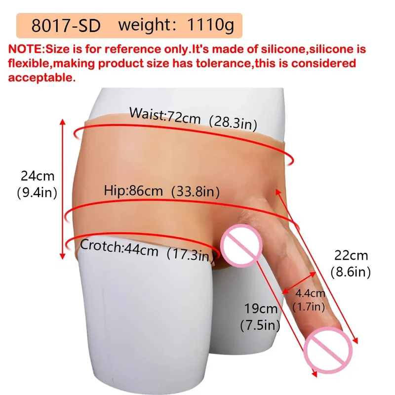 Silikonowe Strapon realistyczne spodnie w formie sztucznego członka, nadające się do noszenia, solidne, duże penisy zabawki erotyczne dla kobiet lesbijki para seks