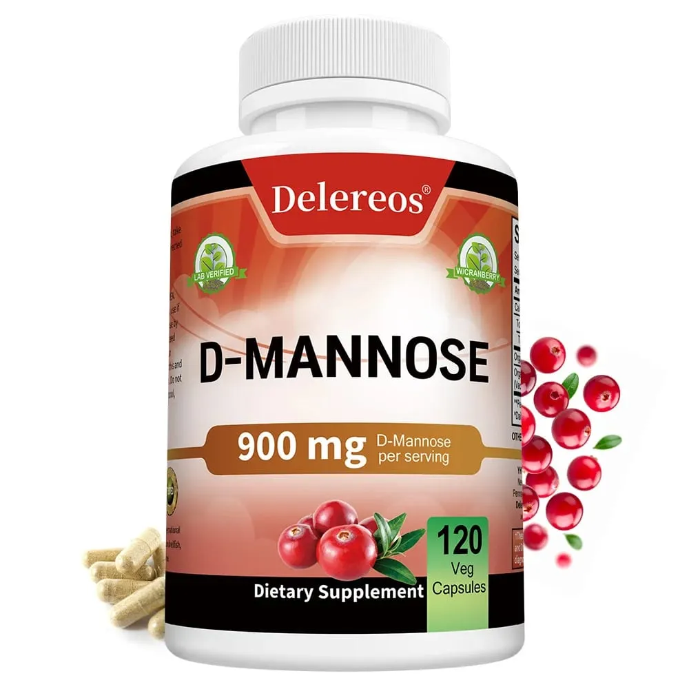 유기농 D-만노스 900mg/120캡슐은 여성의 요로 정화와 남성의 전립선 건강을 강력하게 지원합니다. — image 2