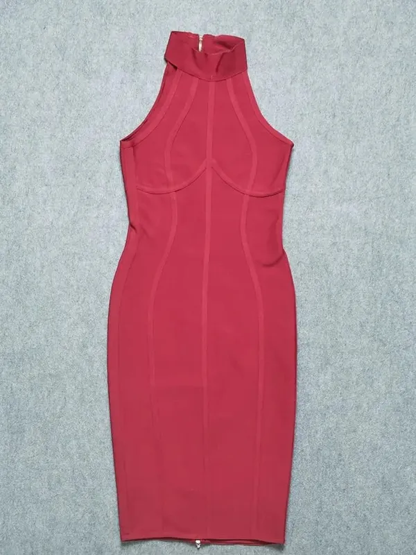 Robe d'été Sexy et élégante, élastique, blanche, couleur unie, extensible, Empire, moulante, mode femmes, robe de soirée, XL, vente en gros, 2024 — image 10