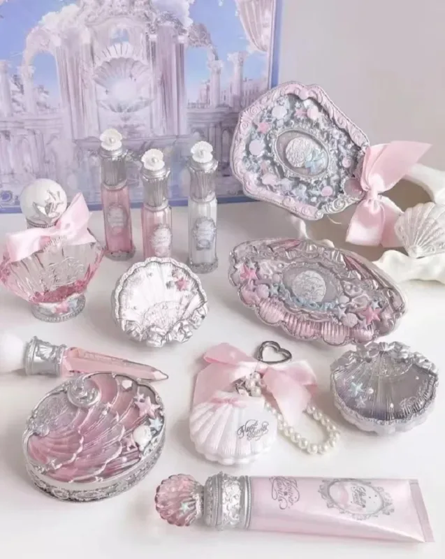 Flor sabe conchas pérola sombra essência lábio mel blush bochecha maquiagem frente 11 peças conjunto — image 5