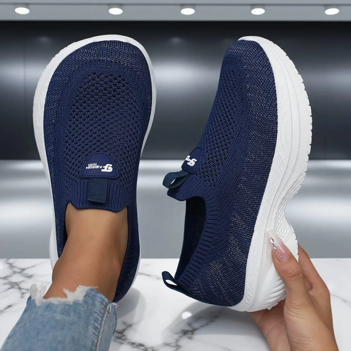 Barefoot Shoe Wide Footed Thick Soled Shoes for Both Men and Women 2025 New Spring Mesh Sports Shoes for Casual Tennis Female — image 3