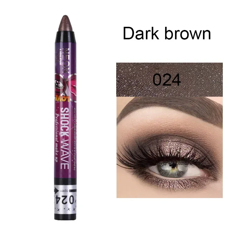 2 In 1 Eyeshadow Lipstick Stick Pencil Waterproof Glitter Matte Eye Shadow Makeup Pigment Eyeshadow Pen