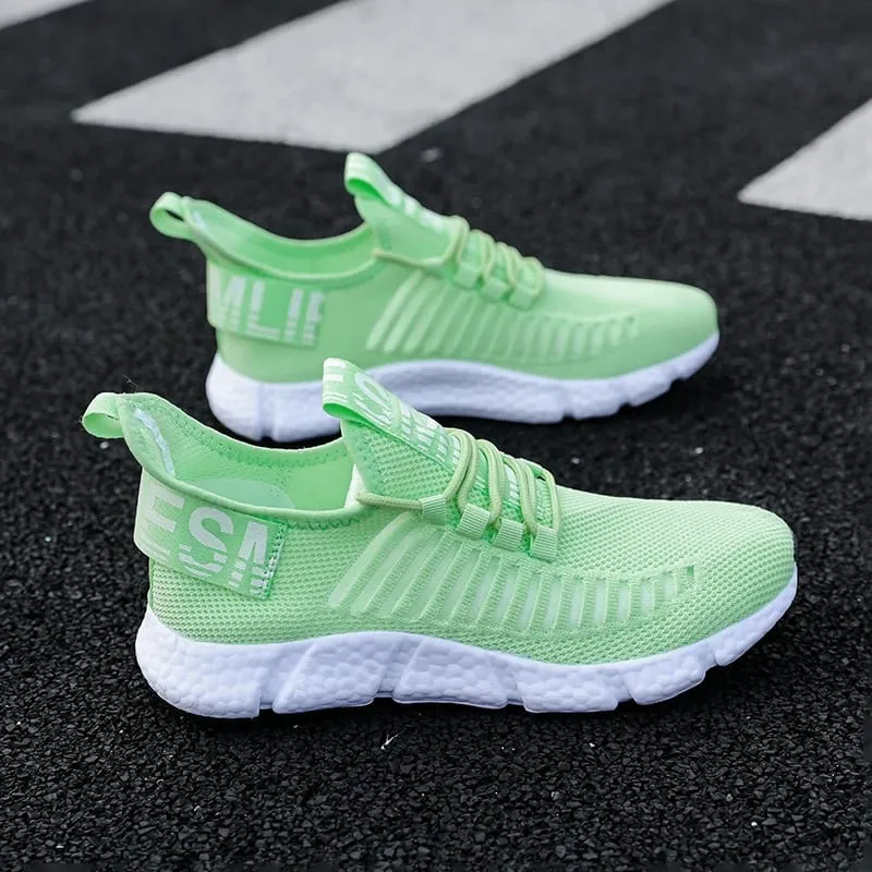 Summer Men's Mesh Tennis Casual Sneakers Breathable Soft Sole Lightweight Outdoor Hiking Comfortable Running Vulcanized Shoes — image 9