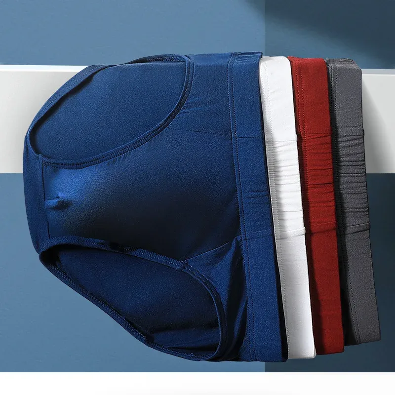Intimo da uomo, slip da uomo, mutande modali sottili estive, fascino sessuale, pantaloncini traspiranti a vita bassa da uomo di grandi dimensioni — image 6