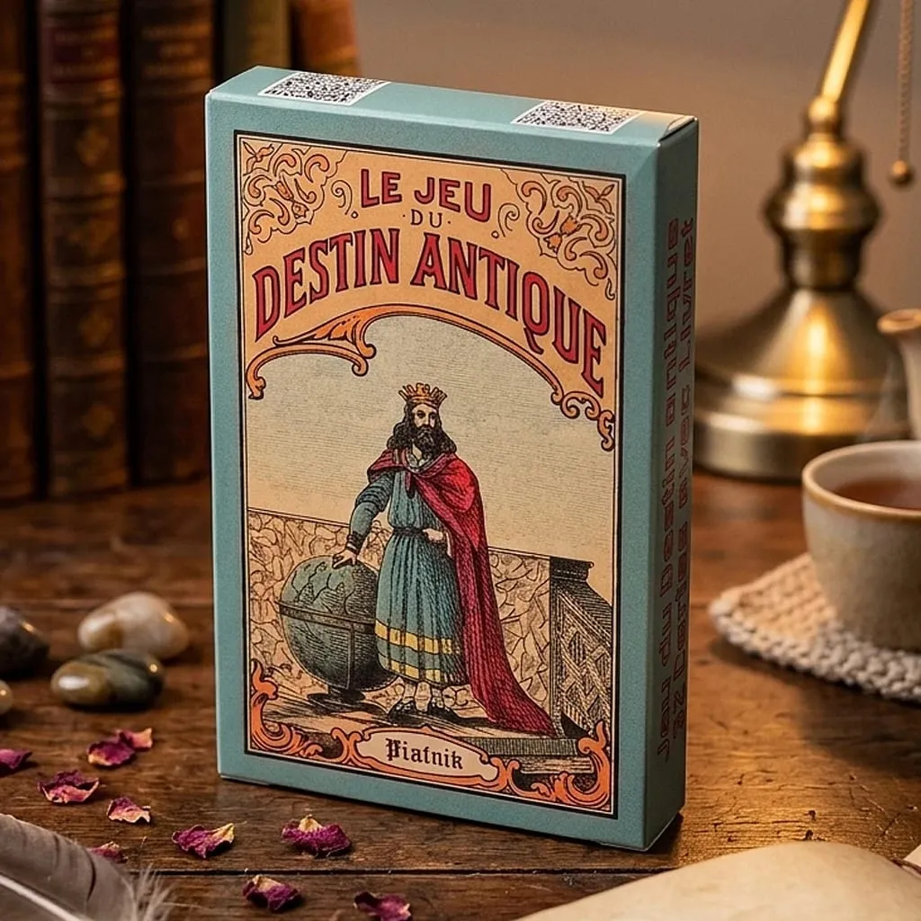 빈티지 골동품 운명 운세 카드 9*6cm 32 카드 오라클 데크 Le Jeu Du Destin 골동품 전통 Cartomancy 카드 — image 2