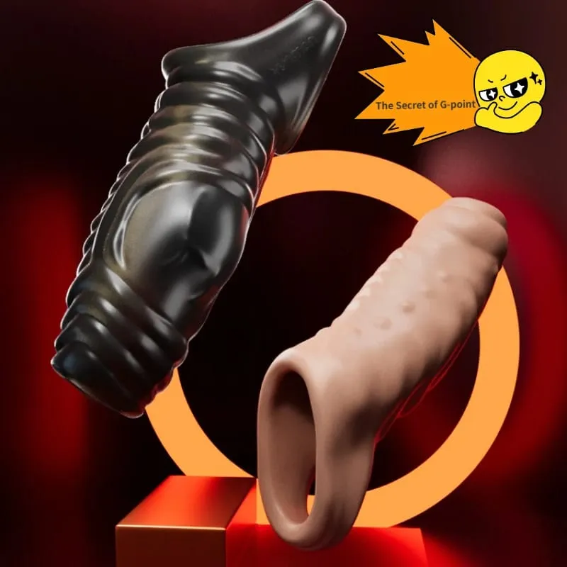 Penis Enlargement Sleeve Lock Sperm Thickening Penis Sleeve Delay Ejaculation Sex Toys for Men Penis Extender Sex Shop — image 6
