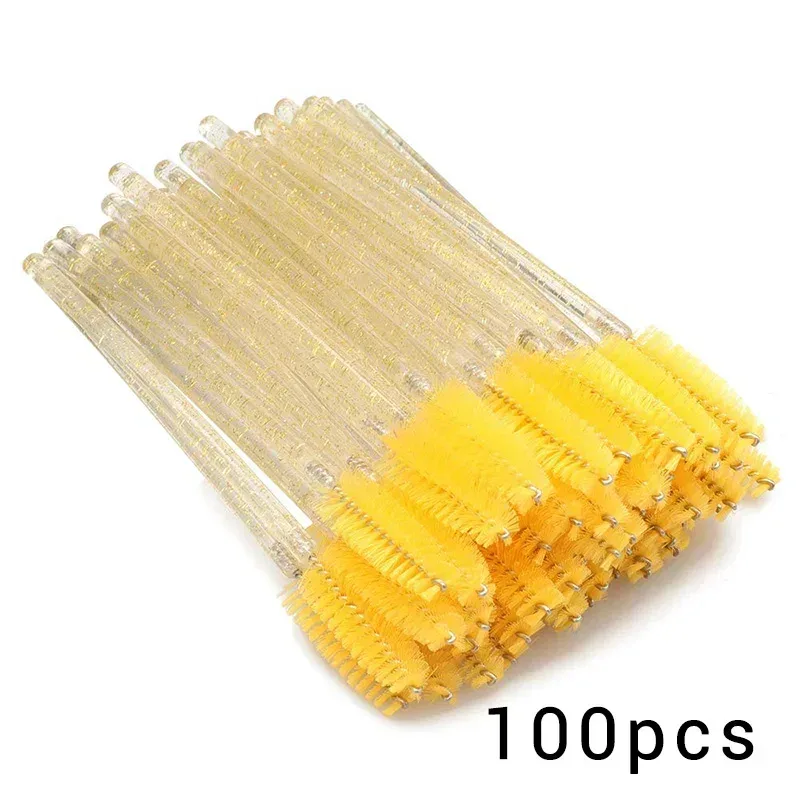 100/300Pcs Disposable Eyelash Mascara Brushes for Eye Lashes Extension Eyebrow and Makeup Lash Spoolies Wands — image 17