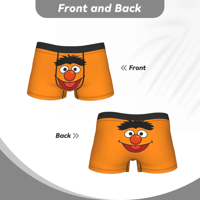 S-Sesames Streets Tango Elmo & Grover Unterwäsche Herren Shorts Slips Lustige Boxershorts Qualität Customs Oversize Höschen — image 4