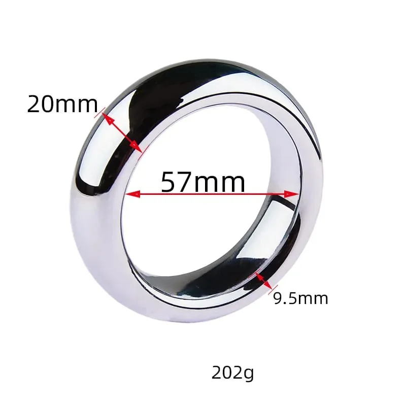 Heavy Ball Stretcher Metal Cock Rings for Men Penis Erection Delay Ejaculation Scrotum Testis Restraint Adult Games Sex Toys — image 10