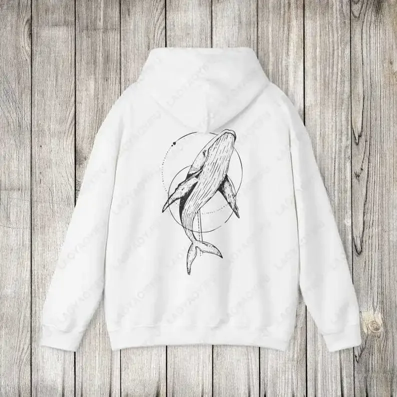 Whale Fish Sea Life Hoodie Pullover for Ocean Lovers Men Women Gift Diving Coconut Beachy Girl Autumn Fashion Sweatshirt Gifts — image 19
