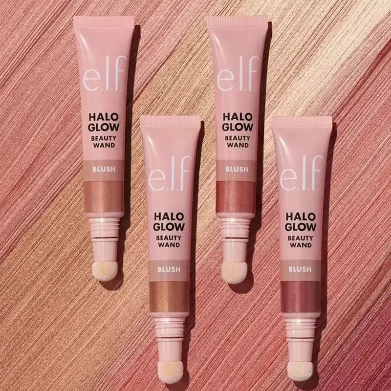 Elf Halo Glow Blush Contour Liquid Contour Blush Stick สำหรับ Defined Shadows Matte Glow Primer Moisturizing Base ลดรูขุมขน — image 1