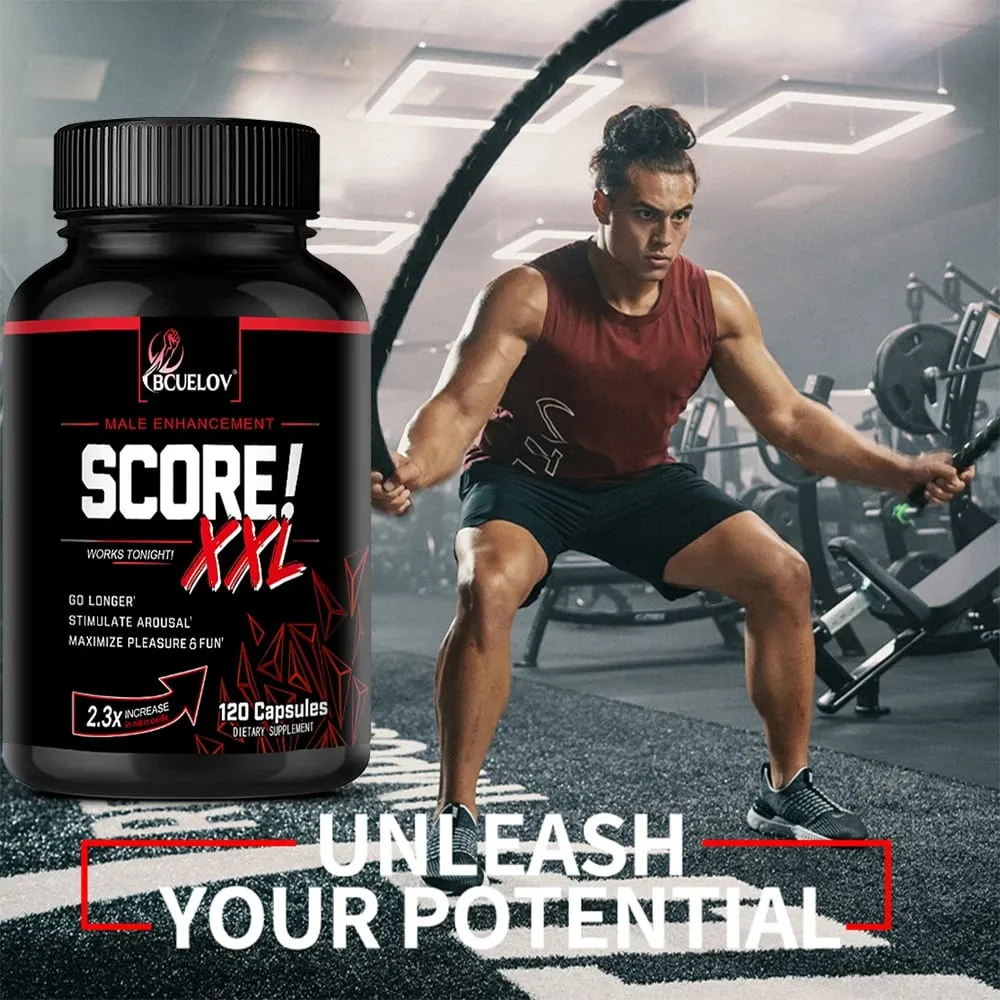 Score XXL Black Maca Supplement - with L Citrulline Support Men Health for Energy Endurance Muscle Mass Maca Root Capsule — image 3