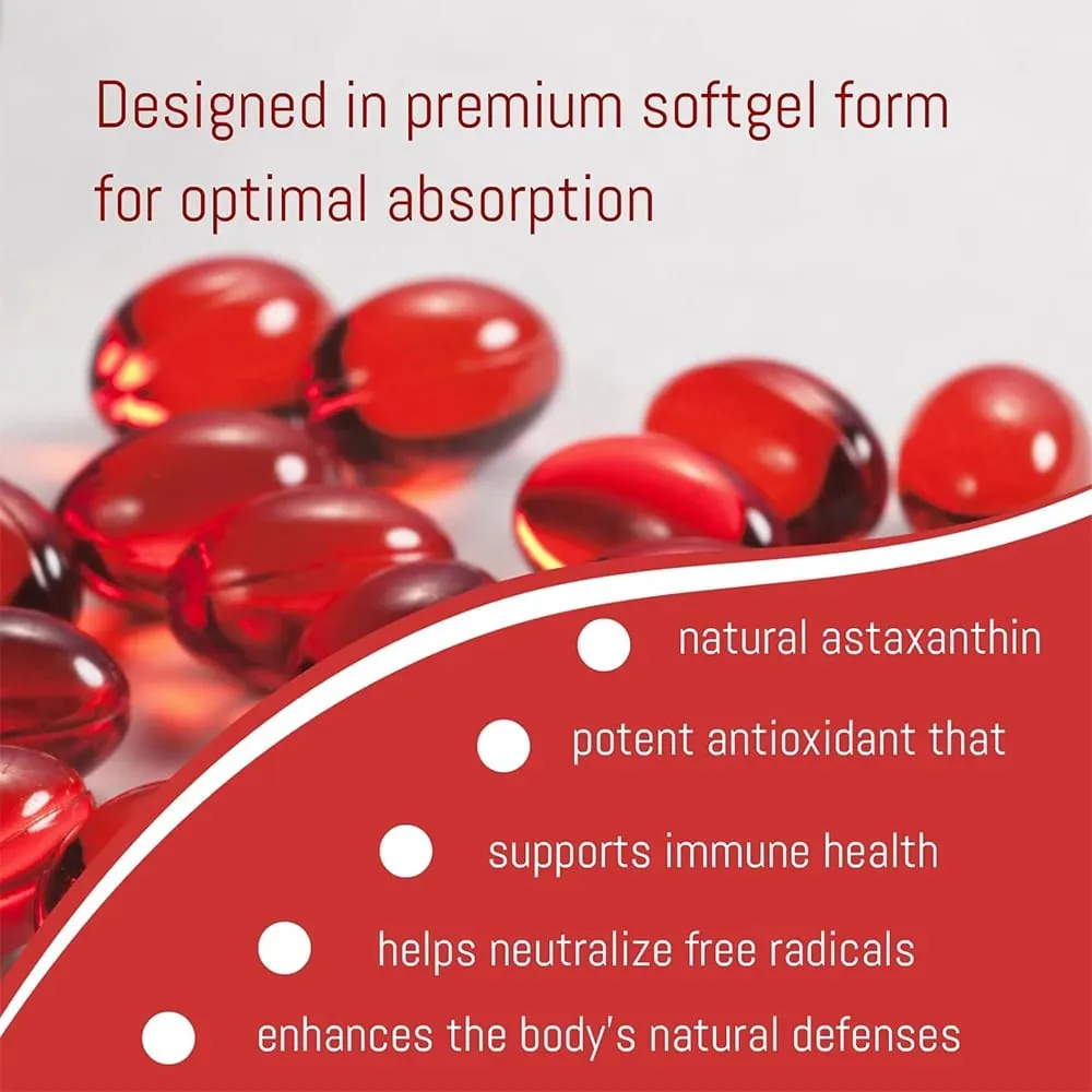 Balincer Astaxanthin Capsules 12mg Promotes Cardiovascular Health and Accelerates Metabolism Supporting Eye Joint & Skin Health — image 5
