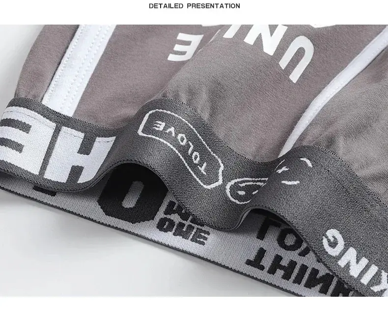 1/3pcs Men Underwear Sports Boxer Shorts Cotton Solid Color Sexy Panties Fashion Breathable Comfortable Underpants Man U Convex — image 9