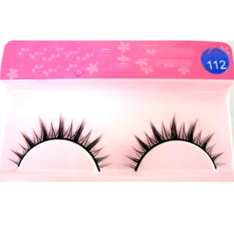 White Eyelashes Cosplay Makeup Natural Long Cross Strip False Eye Lashes — image 7