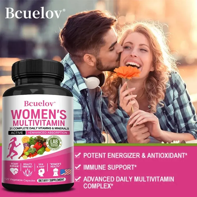 Women's Multivitamin Supplement Capsules - for Joints Hair Skin Nails Brain Heart Digestive and Immune Health — image 4
