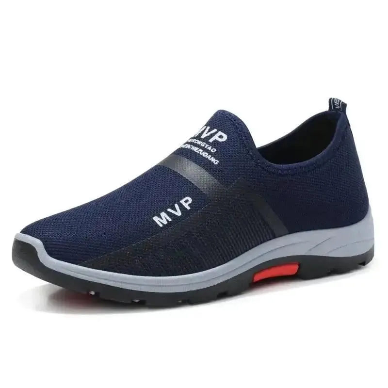 Spring Autumn New Breathable Men's Shoes color blocked light mouth footwear Casual minimalist shoes Male fashion comfort flat — image 4