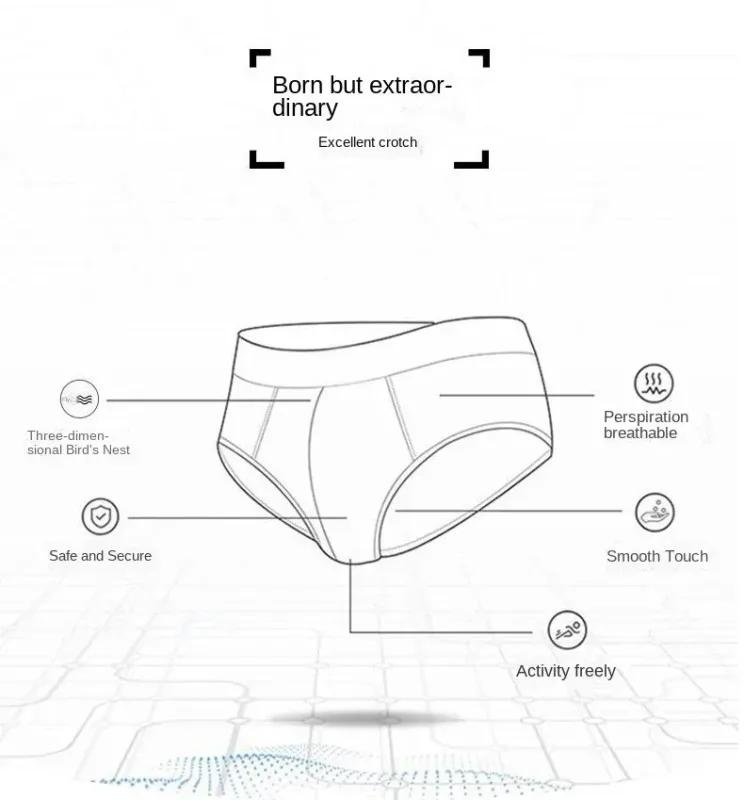 1/4 PCS Men Underwear Male Thin Breathable Triangle Panties for Men's Ice Silk Briefs Mesh Sexy Square Corner Pants for Shorts — image 12