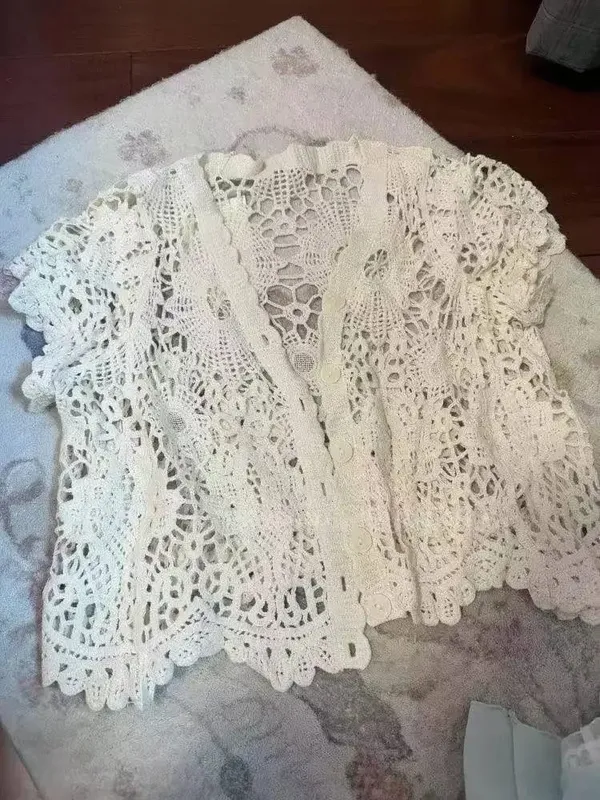 New Vintage Summer Women Sets Elegant Ruffle Lace Chiffon Design Mini Skirt Suit Fairy Female Sweet Korean Fashion Outfits 2025 — image 17