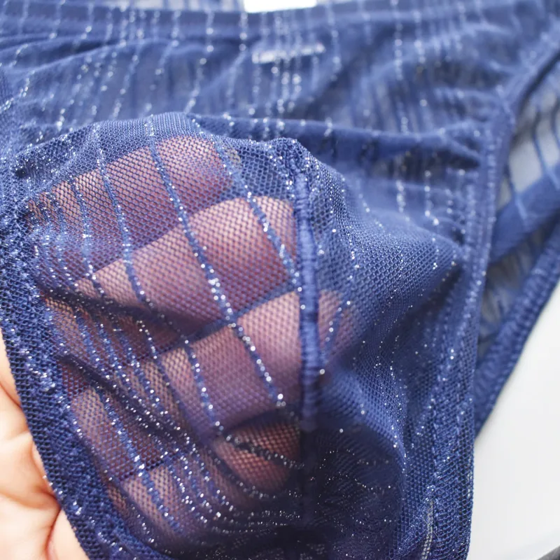 Men's Sexy Underwear, Transparent and Fun Mesh Thin Transparent Quick Drying Triangle Pants, Low Waist Breathable Underwear — image 3